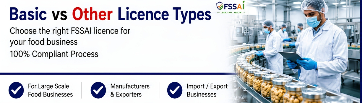 FSSAI License Comparison