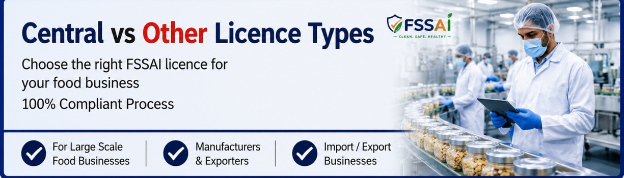 FSSAI License Comparison